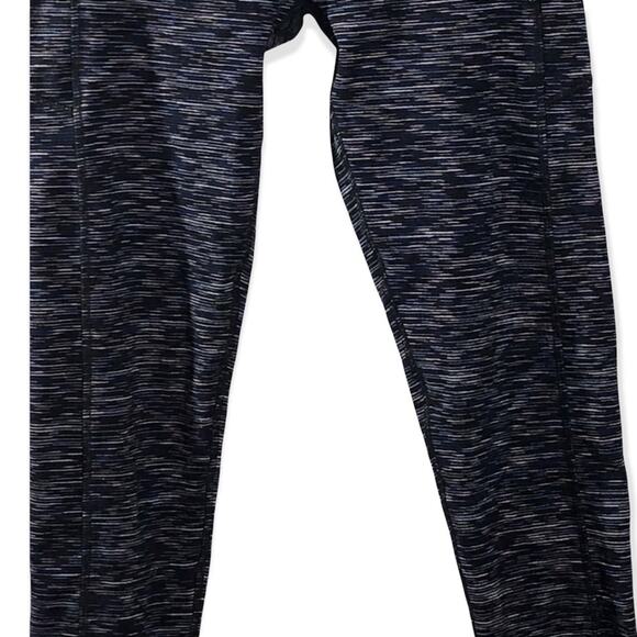 Kyodan Double Brushed High Waist Full Length XS Deep Purple Space Dye Leggings - Picture 15 of 16